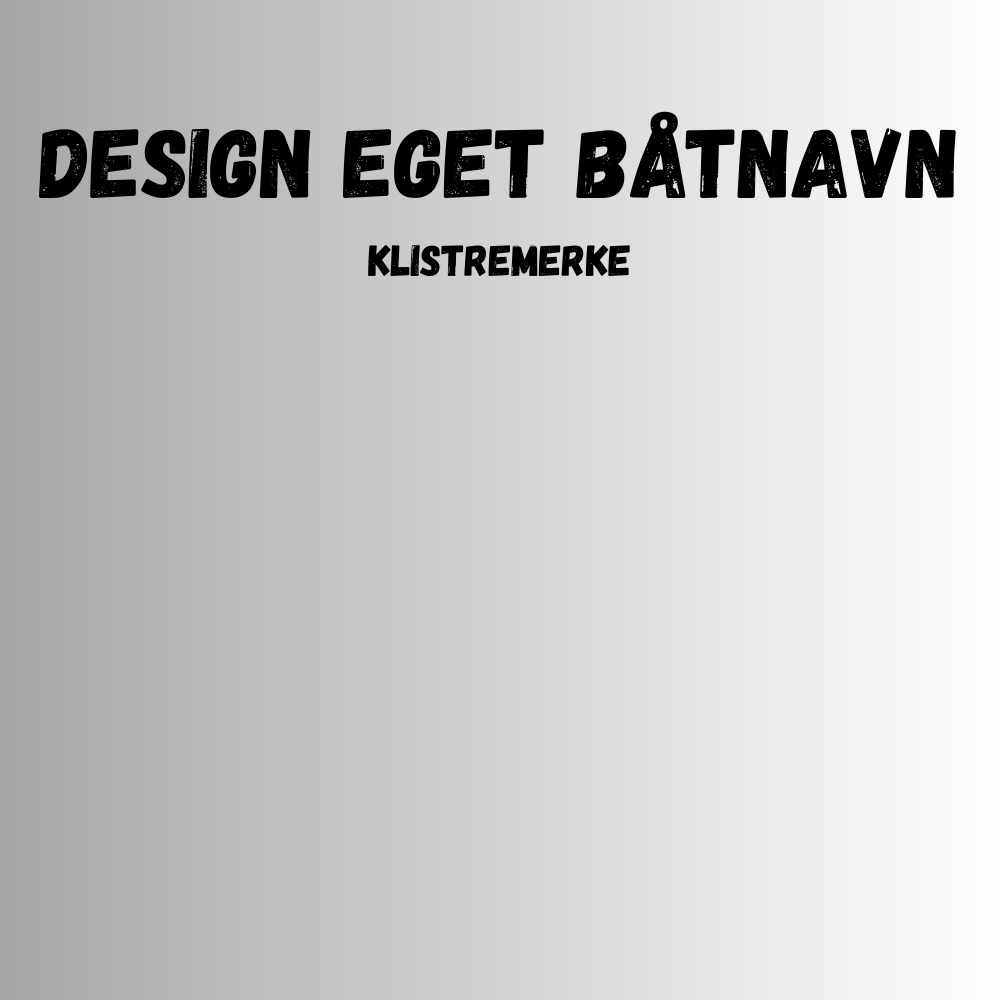 Båtnavn, klistremerke