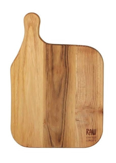 Teak skjærefjøl med egen design - Medium