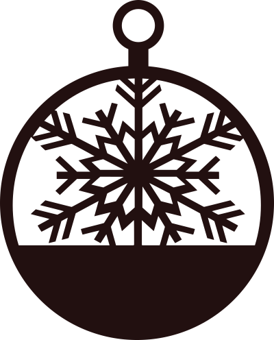 Snøkrystall Julekule med personlig navn