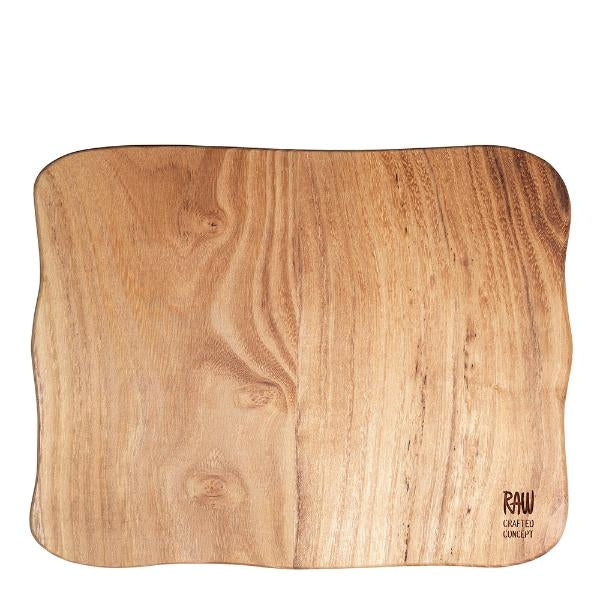 Teak skjærefjøl med egen tekst - Stor