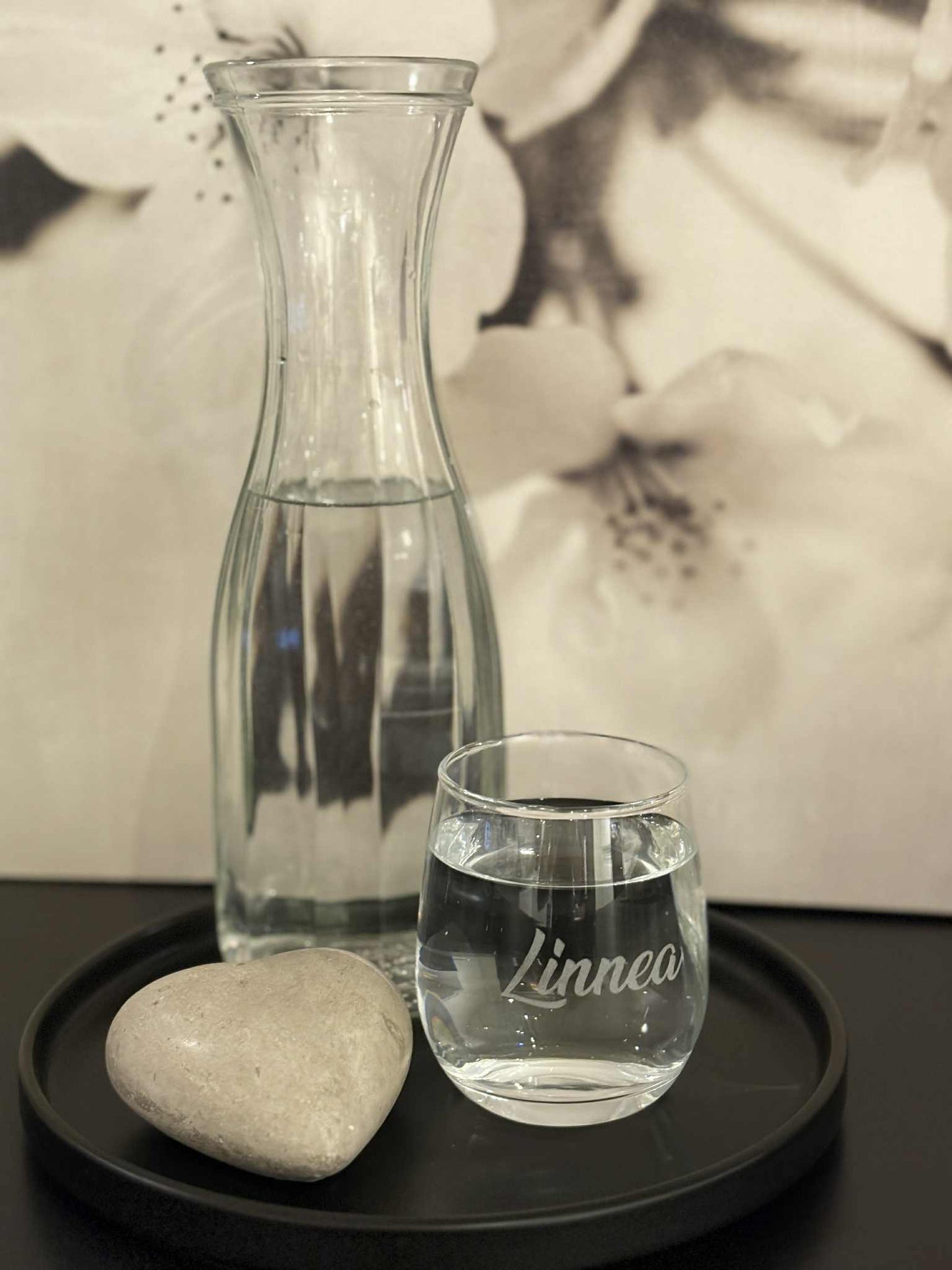Vannglass 35cl med gravert navn