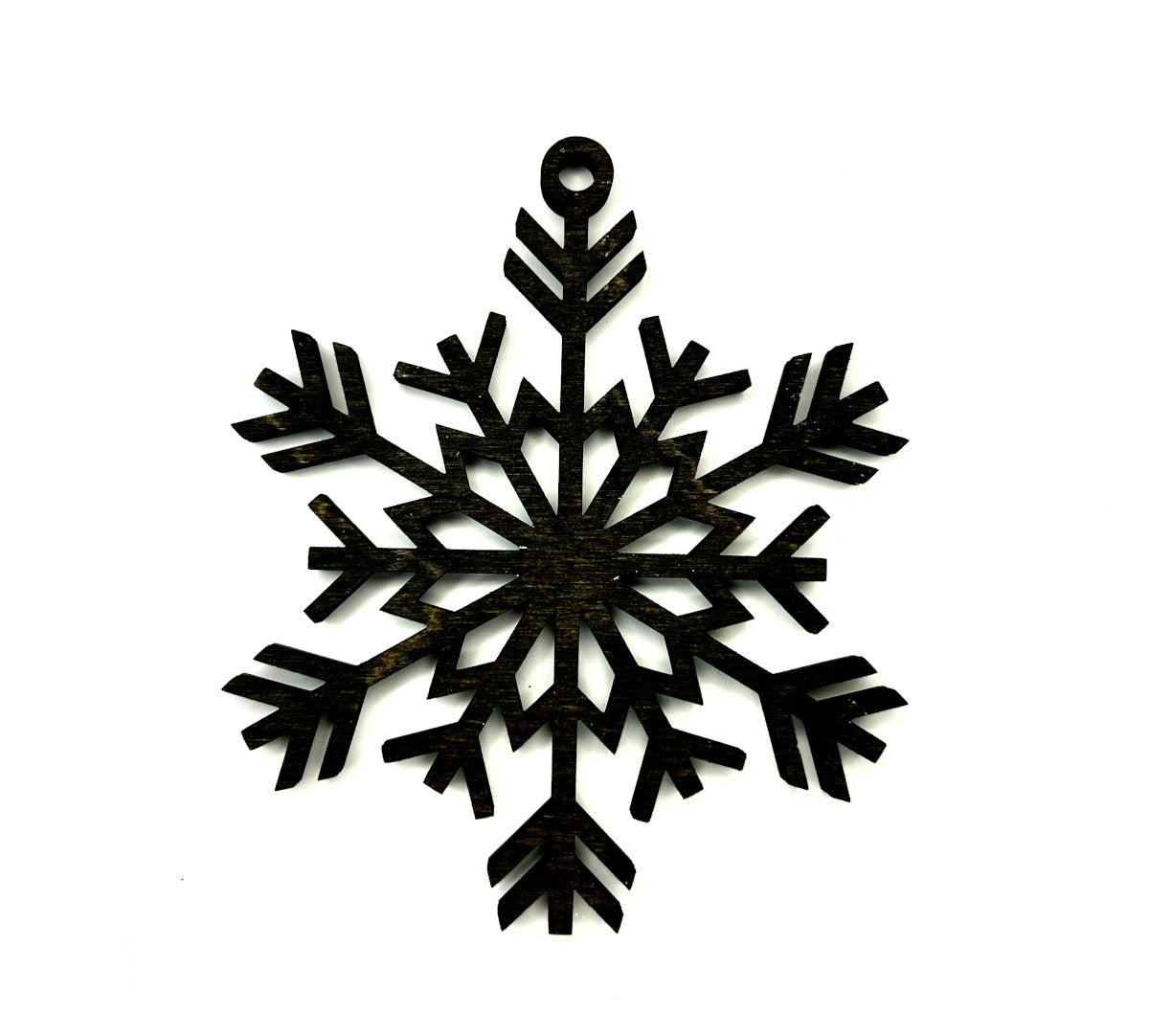 Snøkrystall juletrepynt med personlig navn